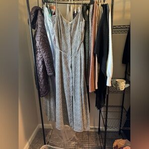 Sienna Sky Speckled Spaghetti Strap MIDI Sundress